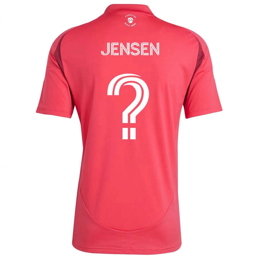 Danxen Kinderen Isak Jensen #0 Wit Magenta Thuisshirt Thuistenue 2025/26 T-Shirt