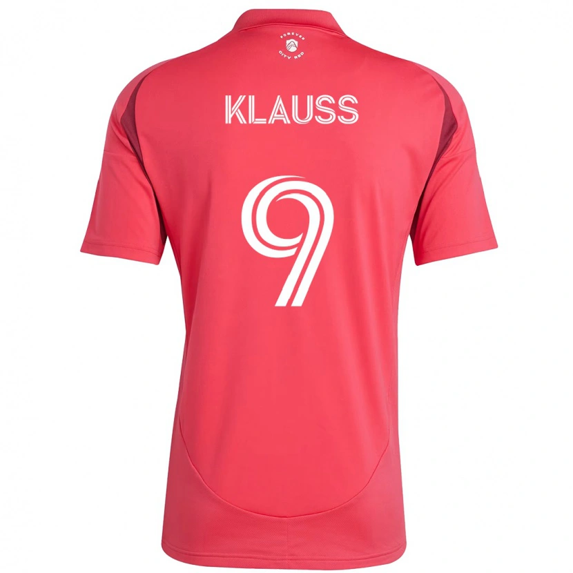 Danxen Kinderen João Klauss #9 Wit Magenta Thuisshirt Thuistenue 2025/26 T-Shirt