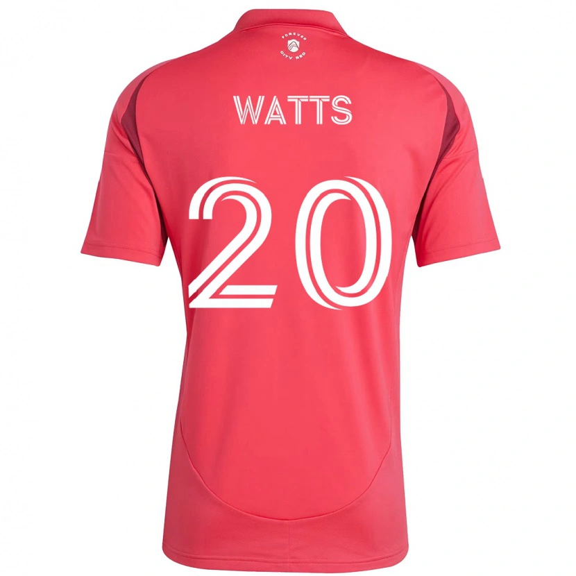 Danxen Kinderen Akil Watts #20 Wit Magenta Thuisshirt Thuistenue 2025/26 T-Shirt