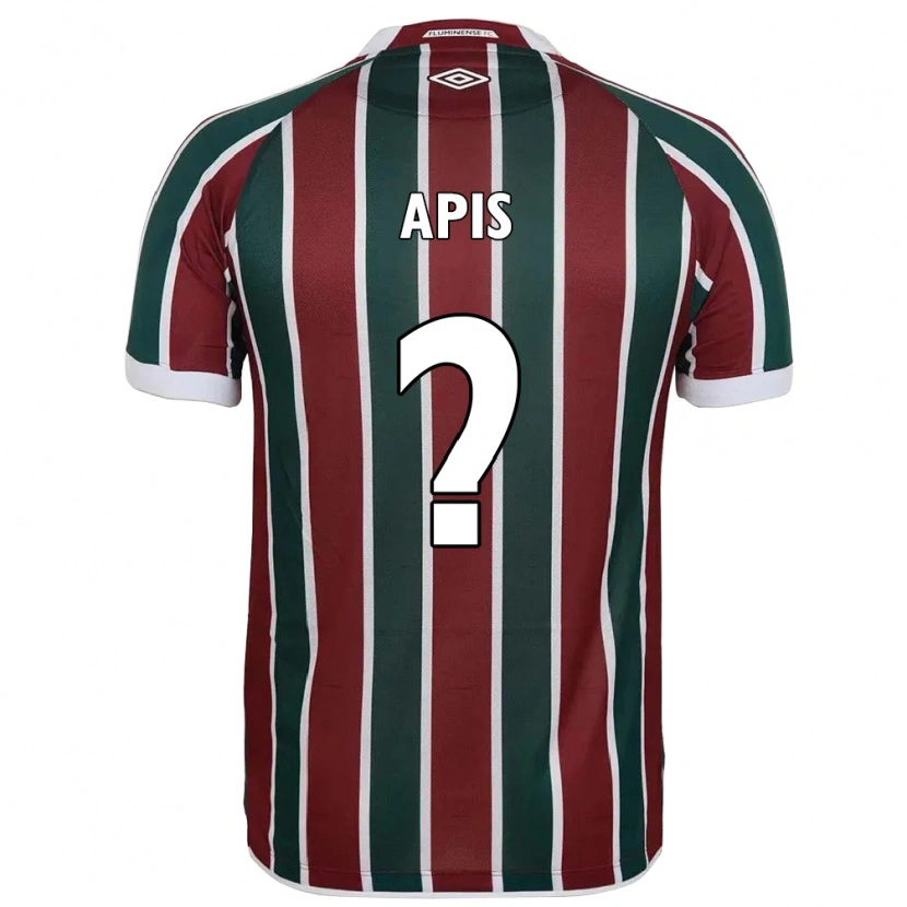 Danxen Kinderen Gustavo Apis #0 Wit Groen Maroon Thuisshirt Thuistenue 2025/26 T-Shirt