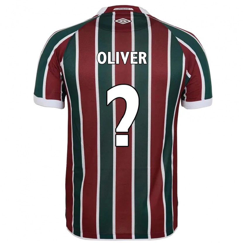 Danxen Kinderen Oliver #0 Wit Groen Maroon Thuisshirt Thuistenue 2025/26 T-Shirt