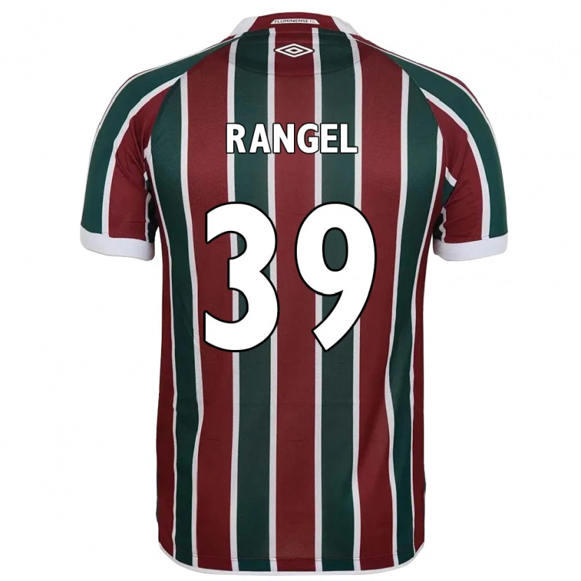 Danxen Kinderen Pedro Rangel #39 Wit Groen Maroon Thuisshirt Thuistenue 2025/26 T-Shirt