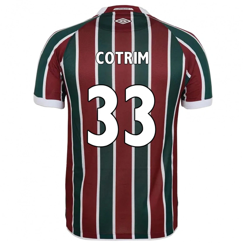 Danxen Kinderen Bruna Cotrim #33 Wit Groen Maroon Thuisshirt Thuistenue 2025/26 T-Shirt