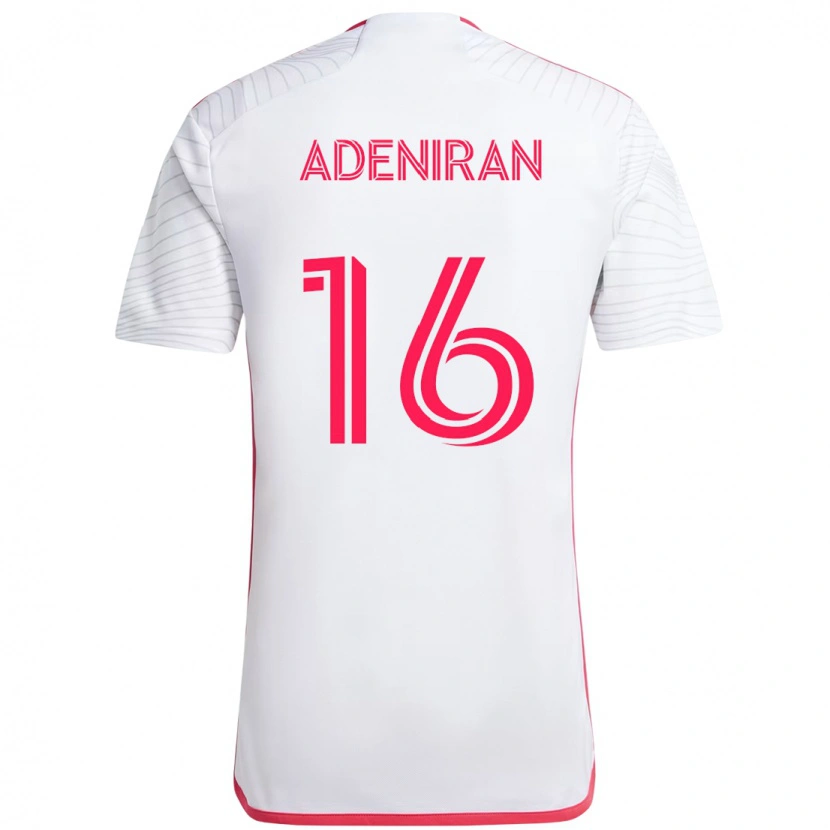 Danxen Kinderen Samuel Adeniran #16 Magenta Wit Uitshirt Uittenue 2025/26 T-Shirt