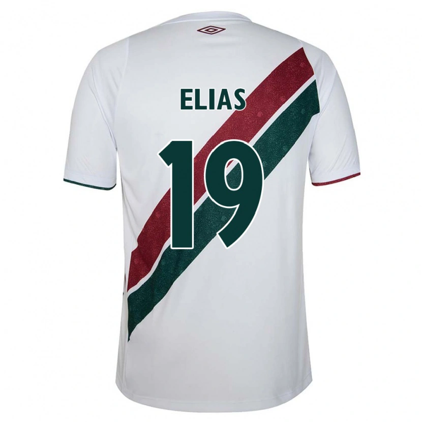 Danxen Kinderen Kauã Elias #19 Groen Maroon Wit Uitshirt Uittenue 2025/26 T-Shirt