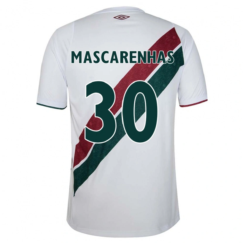 Danxen Kinderen Matheus Mascarenhas #30 Groen Maroon Wit Uitshirt Uittenue 2025/26 T-Shirt