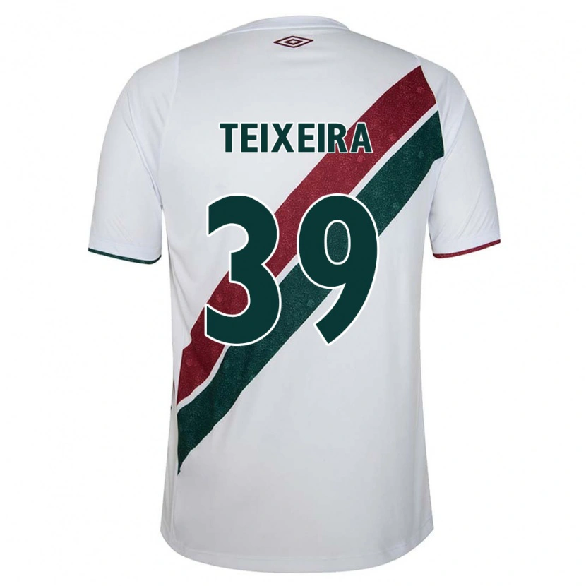 Danxen Kinderen Gabriel Teixeira #39 Groen Maroon Wit Uitshirt Uittenue 2025/26 T-Shirt