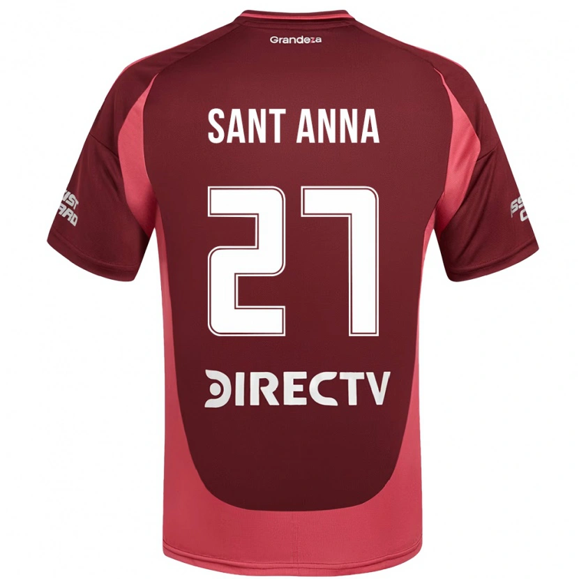 Danxen Kinderen Agustín Sant Anna #27 Wit Rood Uitshirt Uittenue 2025/26 T-Shirt