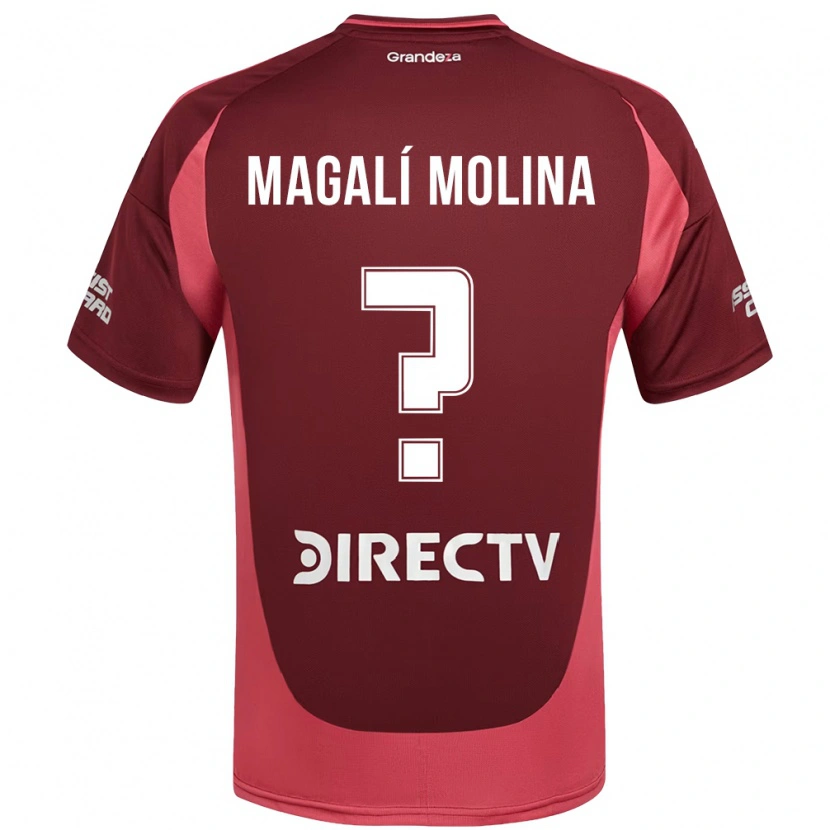 Danxen Kinderen Celena Magalí Molina #0 Wit Rood Uitshirt Uittenue 2025/26 T-Shirt