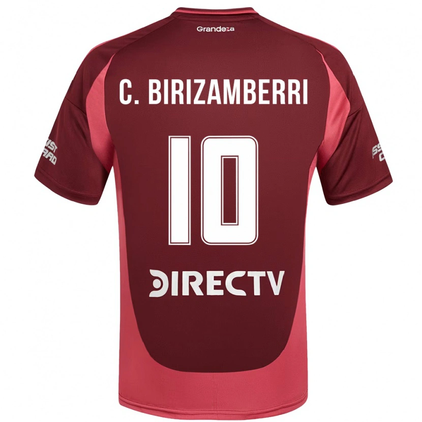 Danxen Kinderen Carolina Birizamberri #10 Wit Rood Uitshirt Uittenue 2025/26 T-Shirt