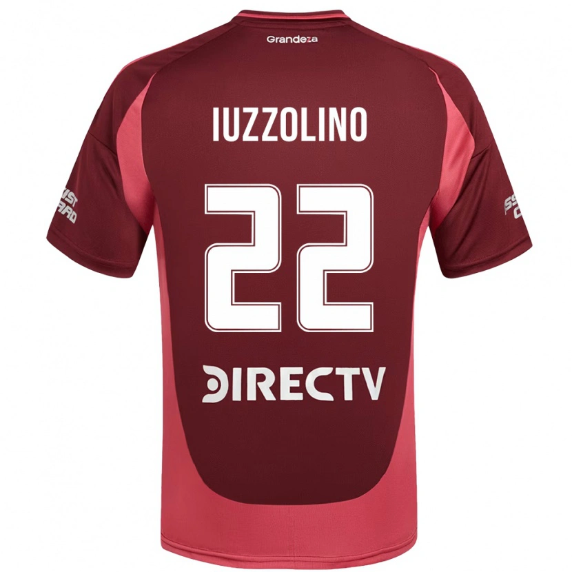 Danxen Kinderen Rocío Iuzzolino #22 Wit Rood Uitshirt Uittenue 2025/26 T-Shirt