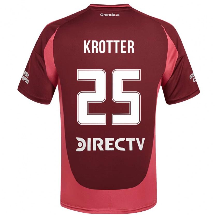 Danxen Kinderen Martina Krotter #25 Wit Rood Uitshirt Uittenue 2025/26 T-Shirt