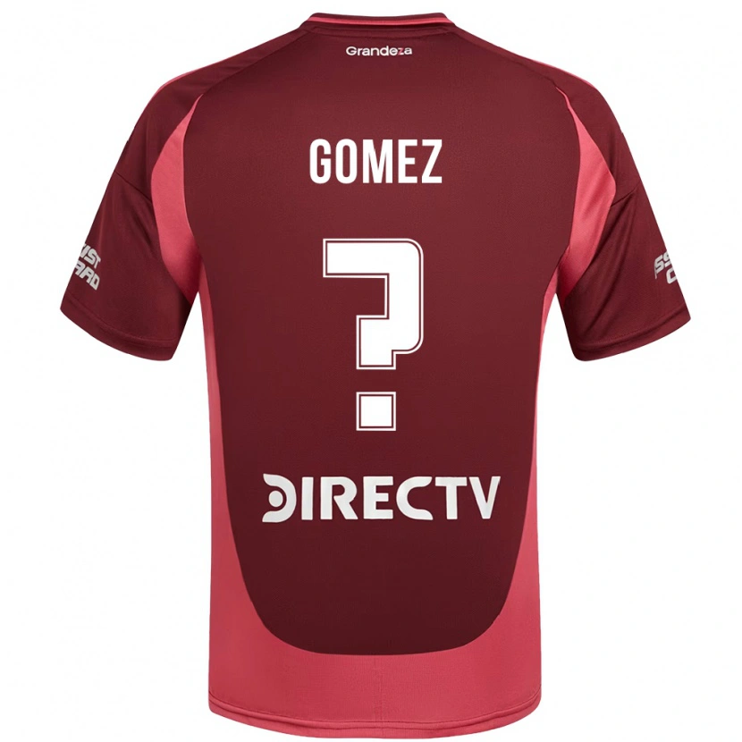 Danxen Kinderen Agustin Gomez #0 Wit Rood Uitshirt Uittenue 2025/26 T-Shirt