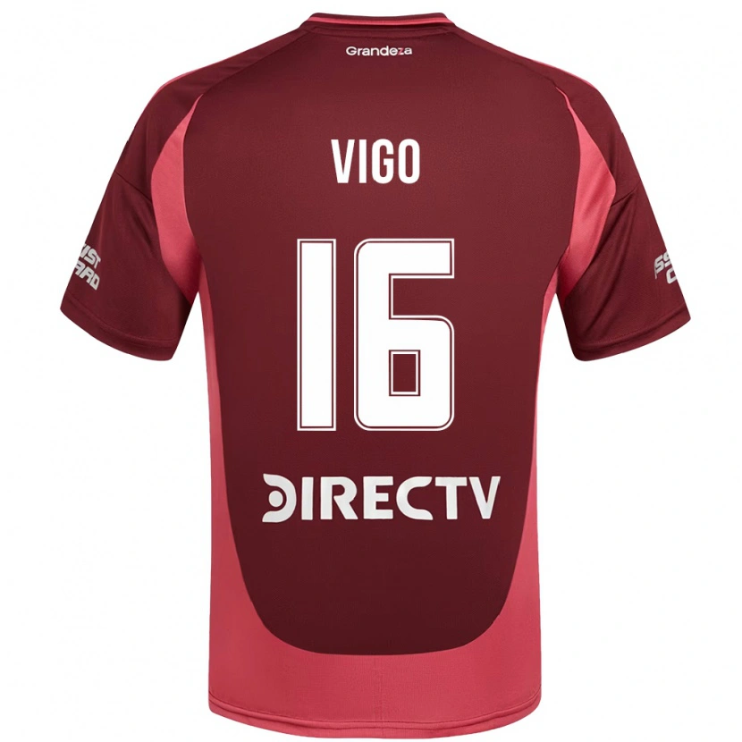 Danxen Kinderen Alex Vigo #16 Wit Rood Uitshirt Uittenue 2025/26 T-Shirt