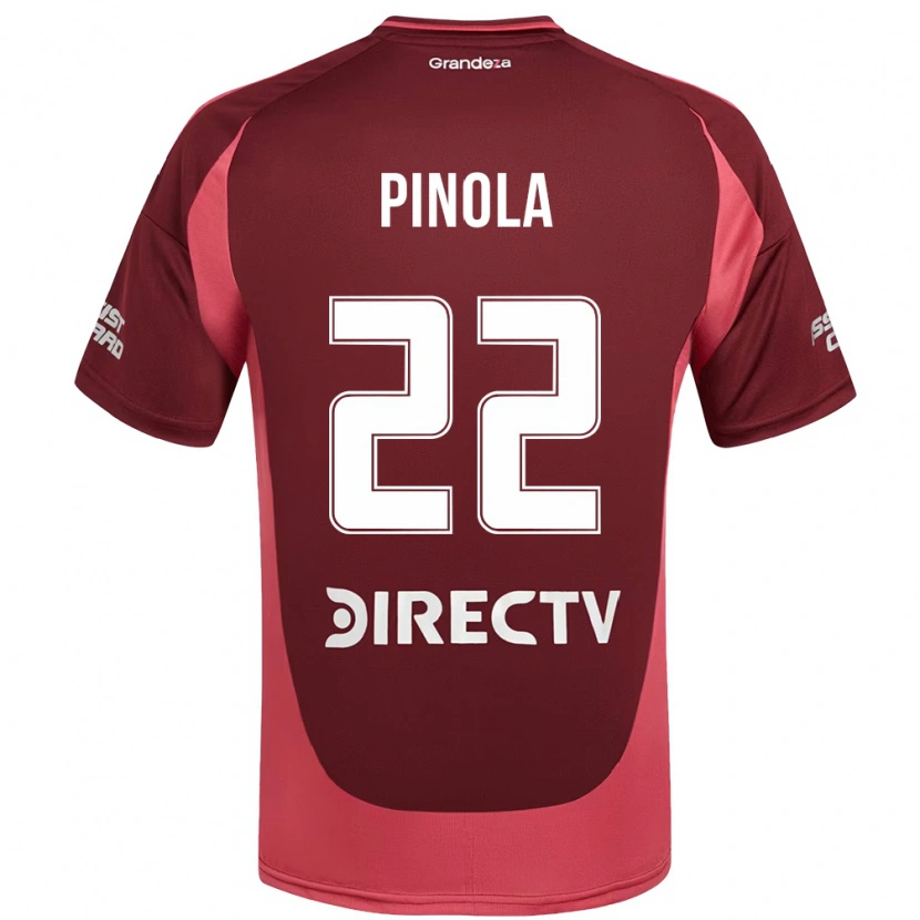 Danxen Kinderen Javier Pinola #22 Wit Rood Uitshirt Uittenue 2025/26 T-Shirt