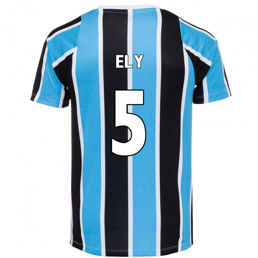 Danxen Heren Rodrigo Ely #5 Wit Blauw Thuisshirt Thuistenue 2025/26 T-Shirt