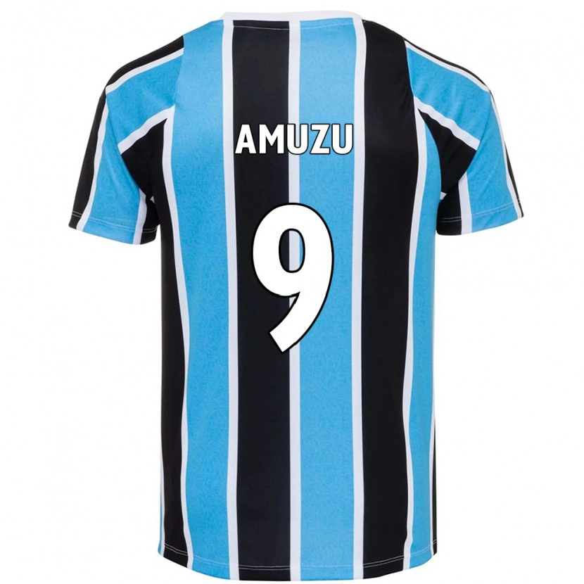 Danxen Heren Francis Amuzu #9 Wit Blauw Thuisshirt Thuistenue 2025/26 T-Shirt