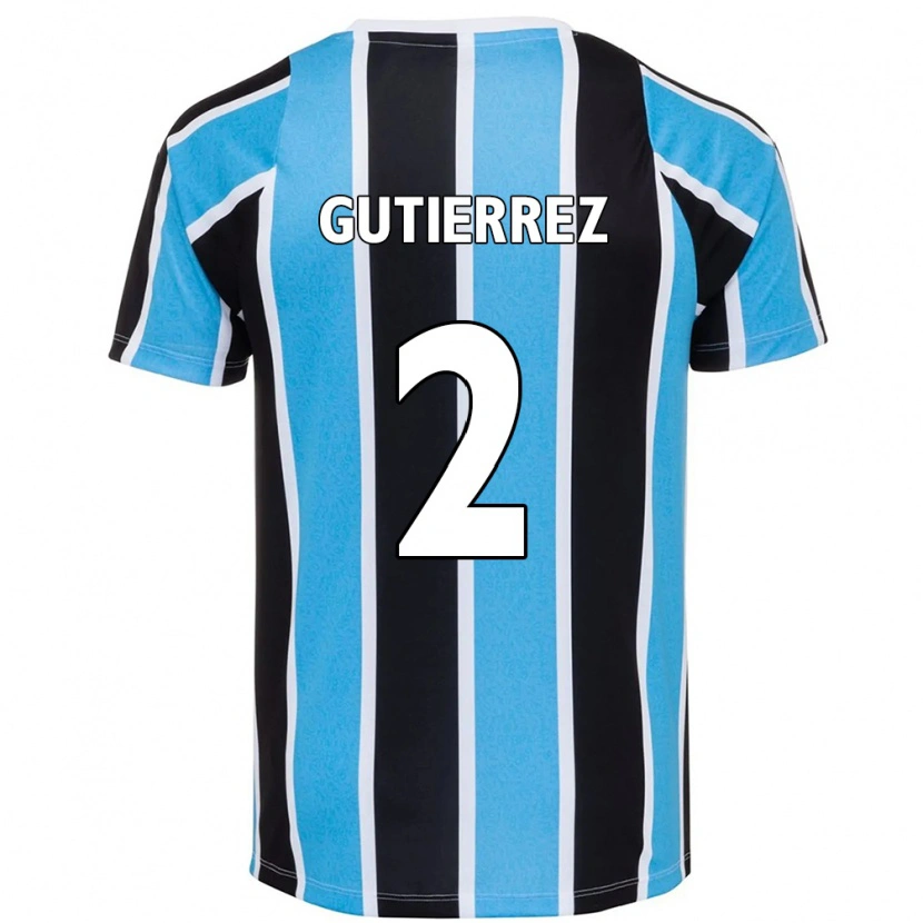 Danxen Heren Nairelis Gutiérrez #2 Wit Blauw Thuisshirt Thuistenue 2025/26 T-Shirt