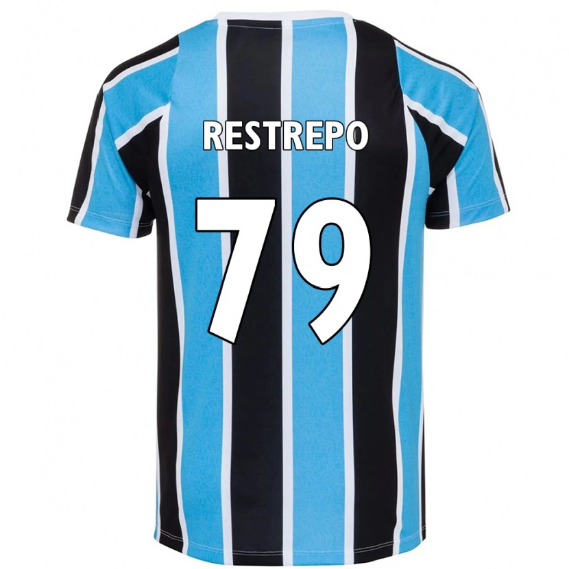 Danxen Heren Kelly Restrepo #79 Wit Blauw Thuisshirt Thuistenue 2025/26 T-Shirt