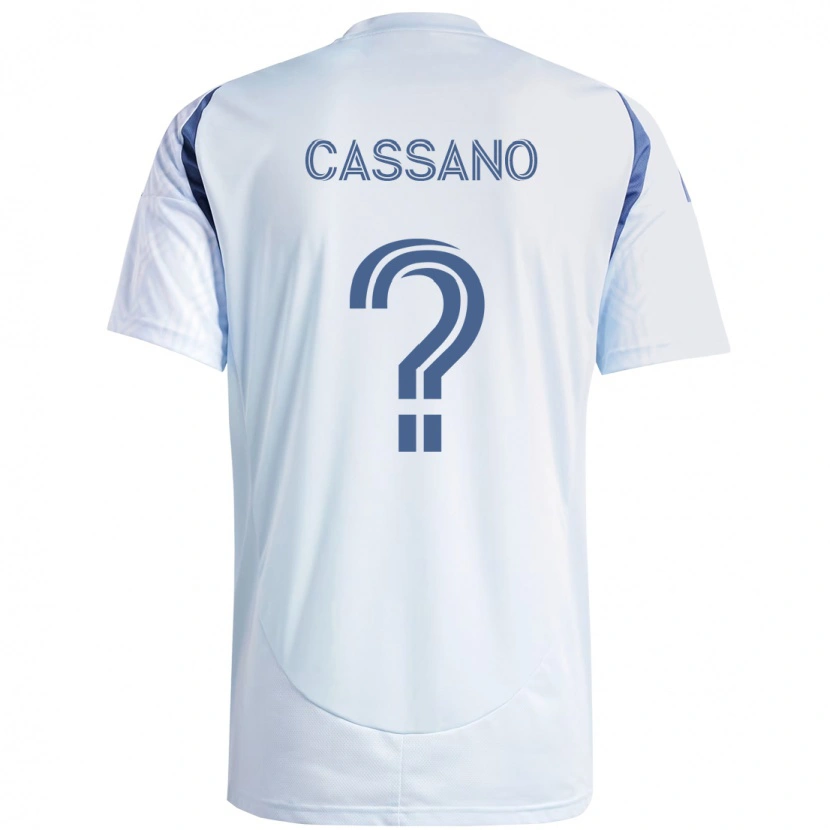 Danxen Heren Claudio Cassano #0 Rood Wit Uitshirt Uittenue 2025/26 T-Shirt