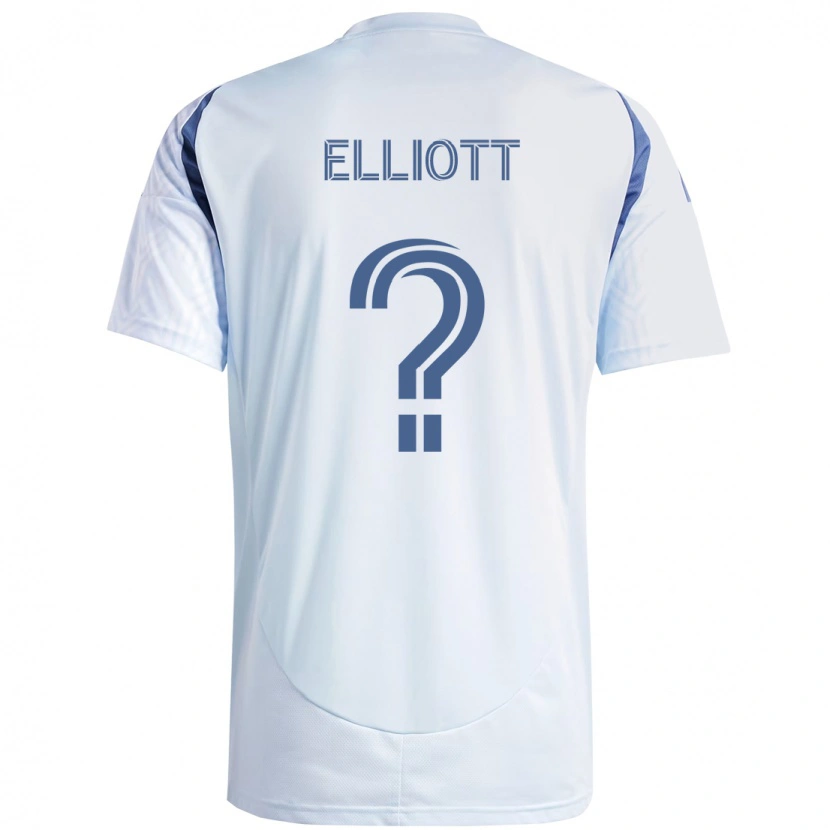 Danxen Heren Jack Elliott #0 Rood Wit Uitshirt Uittenue 2025/26 T-Shirt