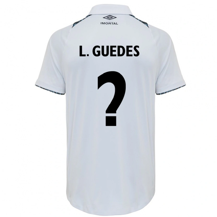 Danxen Heren Luis Guedes #0 Blauw Zwart Wit Uitshirt Uittenue 2025/26 T-Shirt