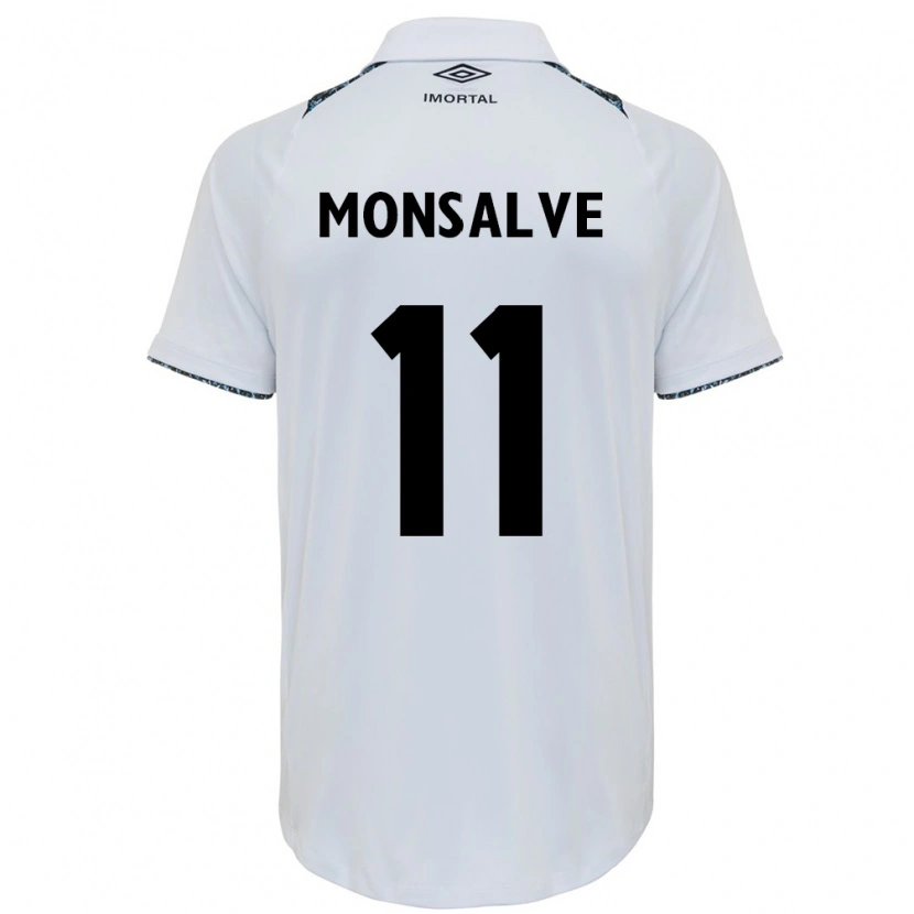 Danxen Heren Miguel Monsalve #11 Blauw Zwart Wit Uitshirt Uittenue 2025/26 T-Shirt