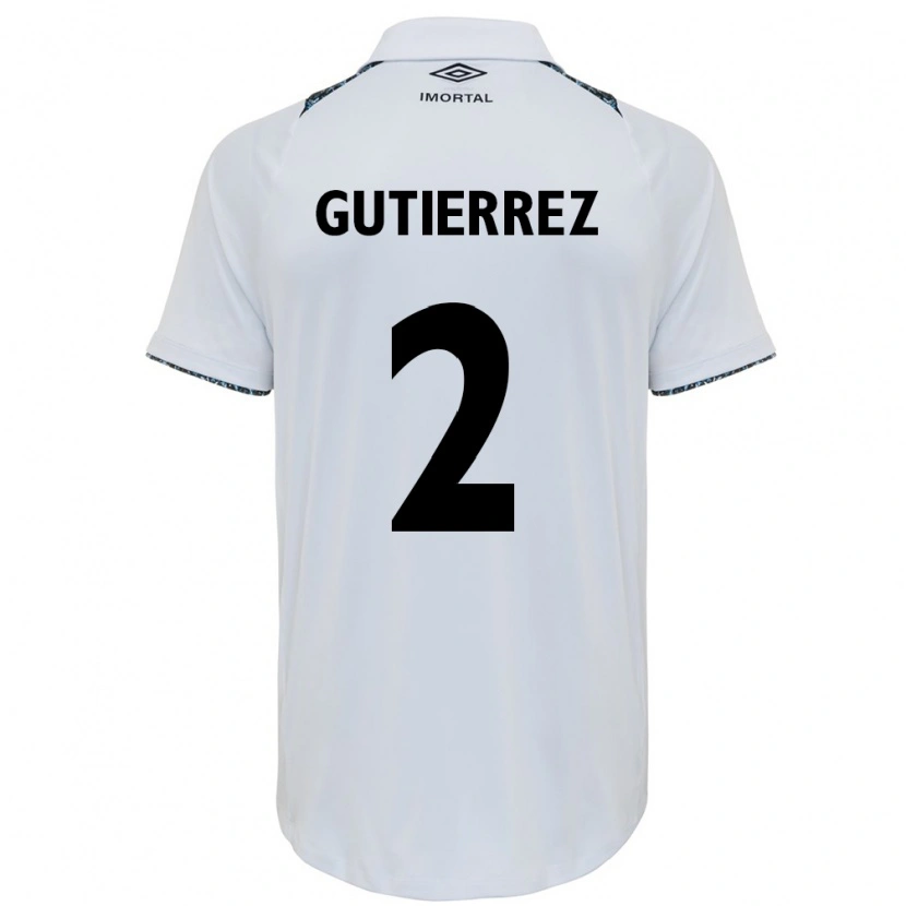 Danxen Heren Nairelis Gutiérrez #2 Blauw Zwart Wit Uitshirt Uittenue 2025/26 T-Shirt