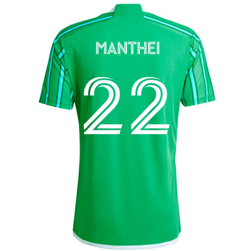 Danxen Dames Leahi Manthei #22 Lichtblauw Thuisshirt Thuistenue 2025/26 T-Shirt