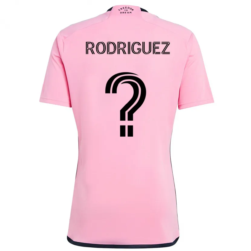 Danxen Kinderen Emerson Rodríguez #0 Roze Thuisshirt Thuistenue 2024/25 T-Shirt