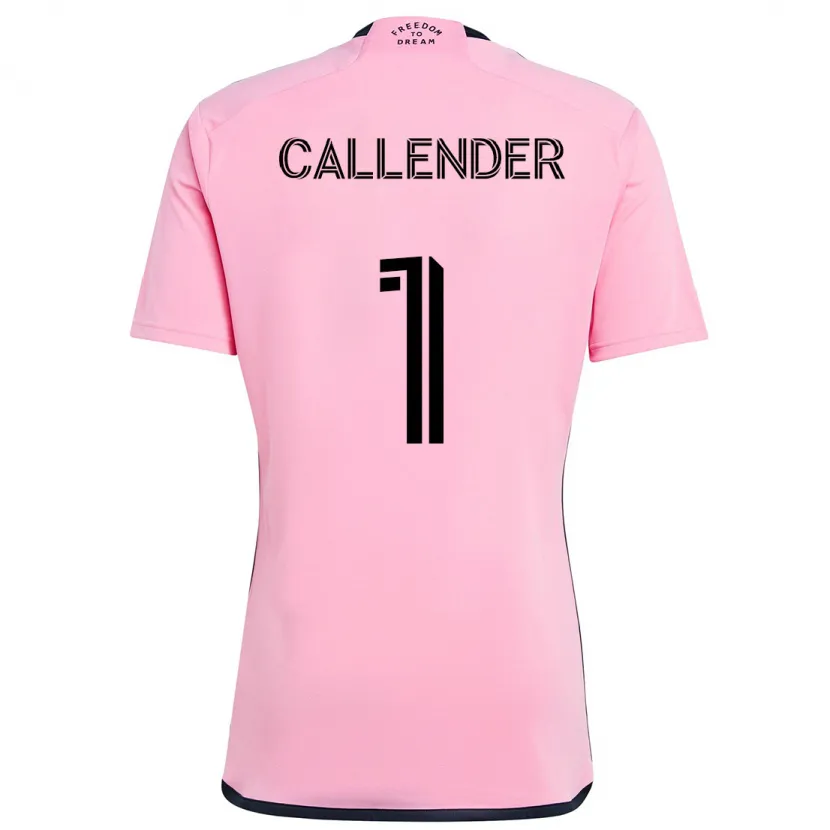 Danxen Kinderen Drake Callender #1 Roze Thuisshirt Thuistenue 2024/25 T-Shirt