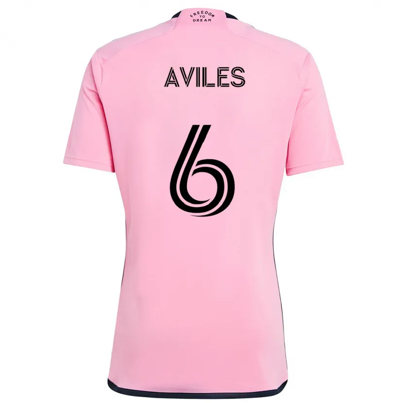 Danxen Kinderen Tomás Avilés #6 Roze Thuisshirt Thuistenue 2024/25 T-Shirt