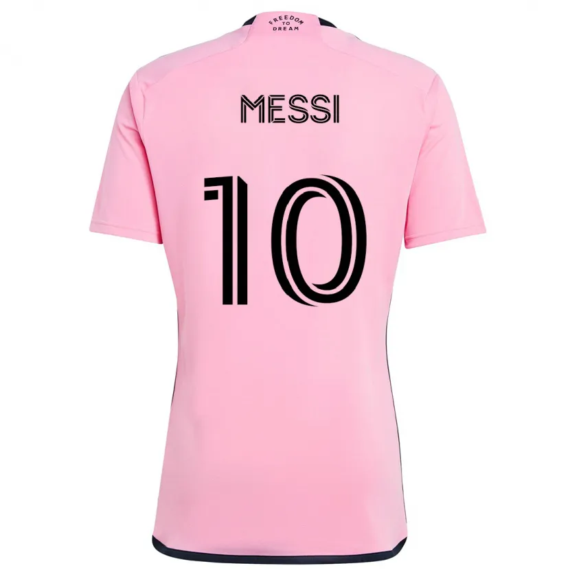 Danxen Kinderen Lionel Messi #10 Roze Thuisshirt Thuistenue 2024/25 T-Shirt