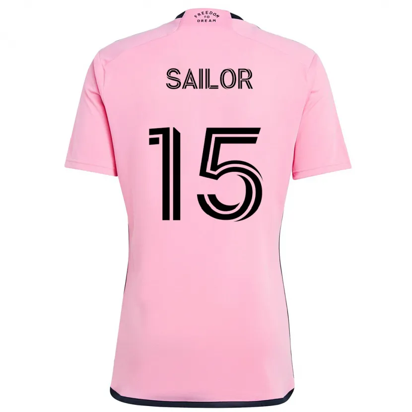 Danxen Kinderen Ryan Sailor #15 Roze Thuisshirt Thuistenue 2024/25 T-Shirt