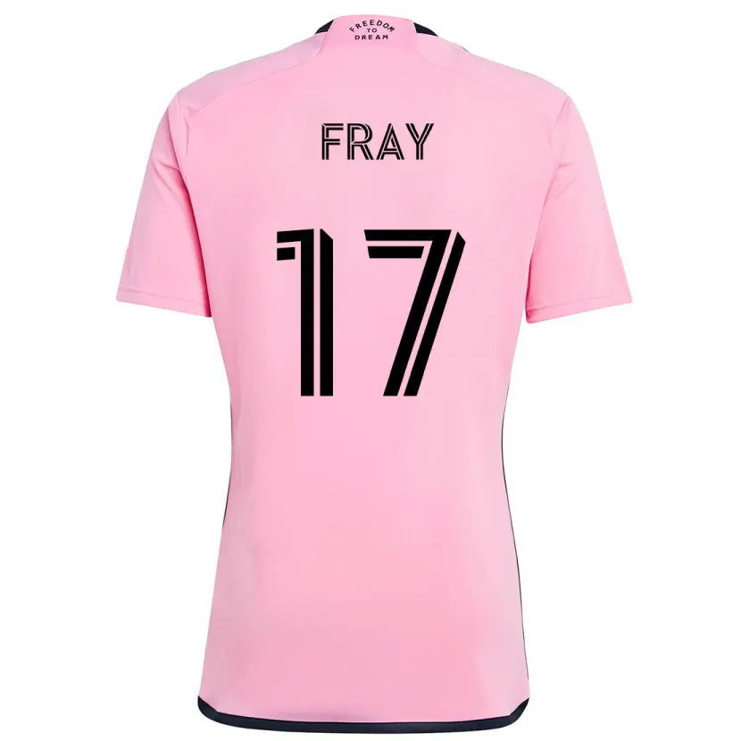 Danxen Kinderen Ian Fray #17 Roze Thuisshirt Thuistenue 2024/25 T-Shirt