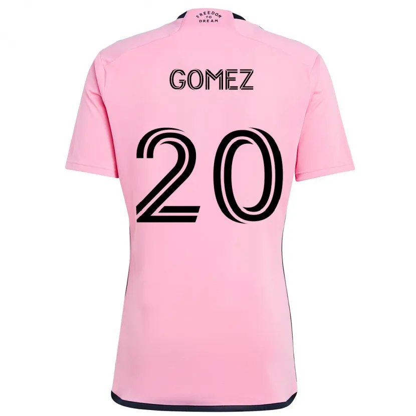 Danxen Kinderen Diego Gómez #20 Roze Thuisshirt Thuistenue 2024/25 T-Shirt