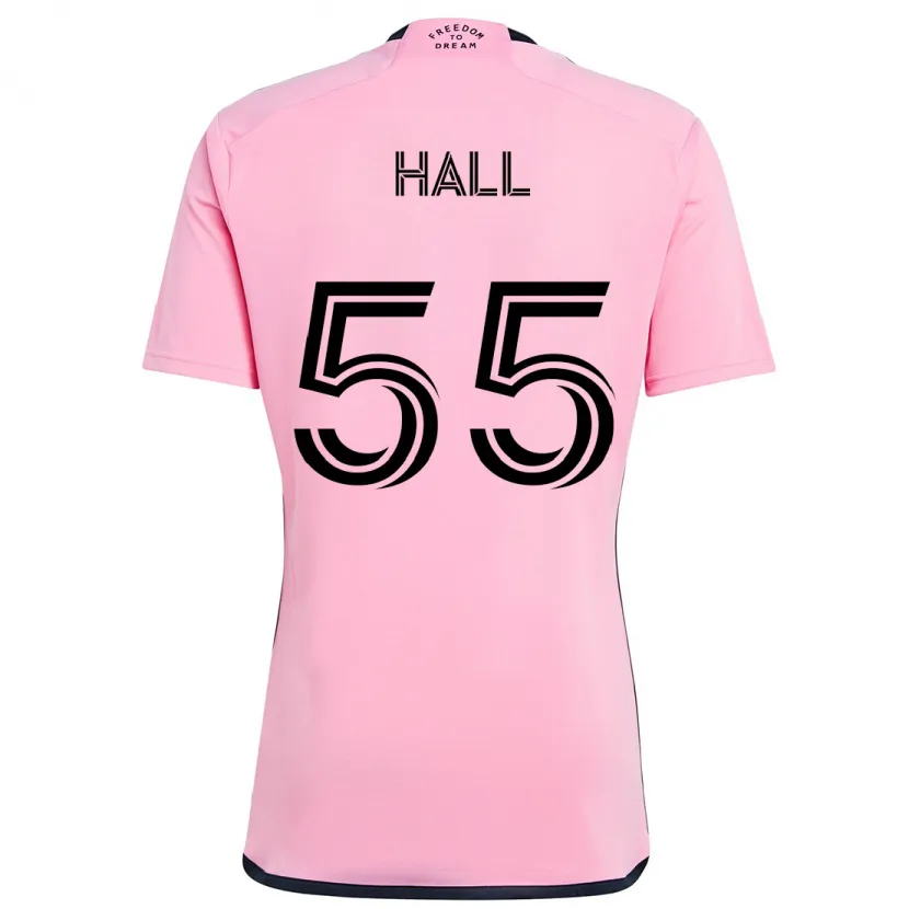 Danxen Kinderen Tyler Hall #55 Roze Thuisshirt Thuistenue 2024/25 T-Shirt