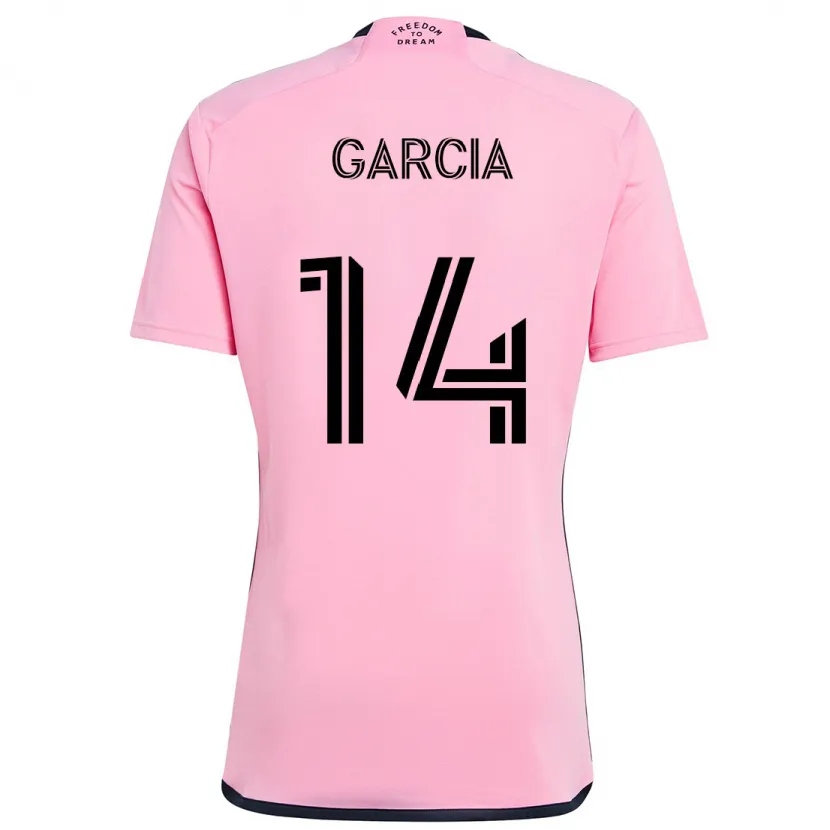 Danxen Kinderen Santiago Garcia #14 Roze Thuisshirt Thuistenue 2024/25 T-Shirt