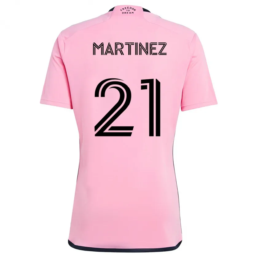 Danxen Kinderen Derrek Martinez #21 Roze Thuisshirt Thuistenue 2024/25 T-Shirt