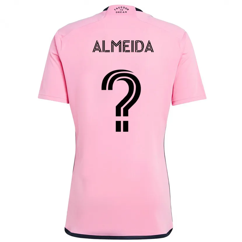 Danxen Kinderen Nicholas Almeida #0 Roze Thuisshirt Thuistenue 2024/25 T-Shirt