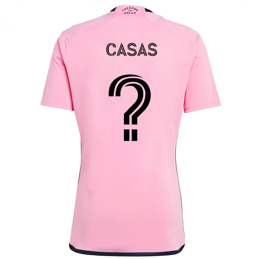 Danxen Kinderen André Casas #0 Roze Thuisshirt Thuistenue 2024/25 T-Shirt