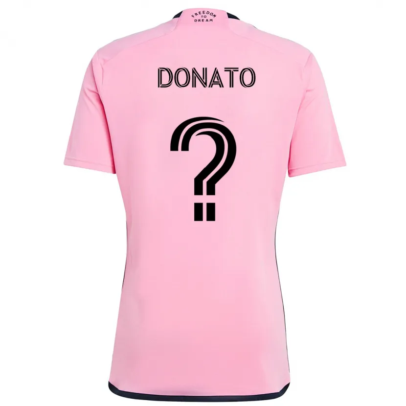 Danxen Kinderen Benjamin Donato #0 Roze Thuisshirt Thuistenue 2024/25 T-Shirt