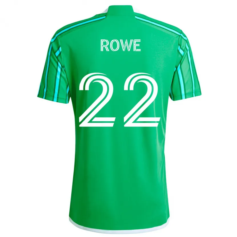 Danxen Kinderen Kelyn Rowe #22 Groen Wit Thuisshirt Thuistenue 2024/25 T-Shirt