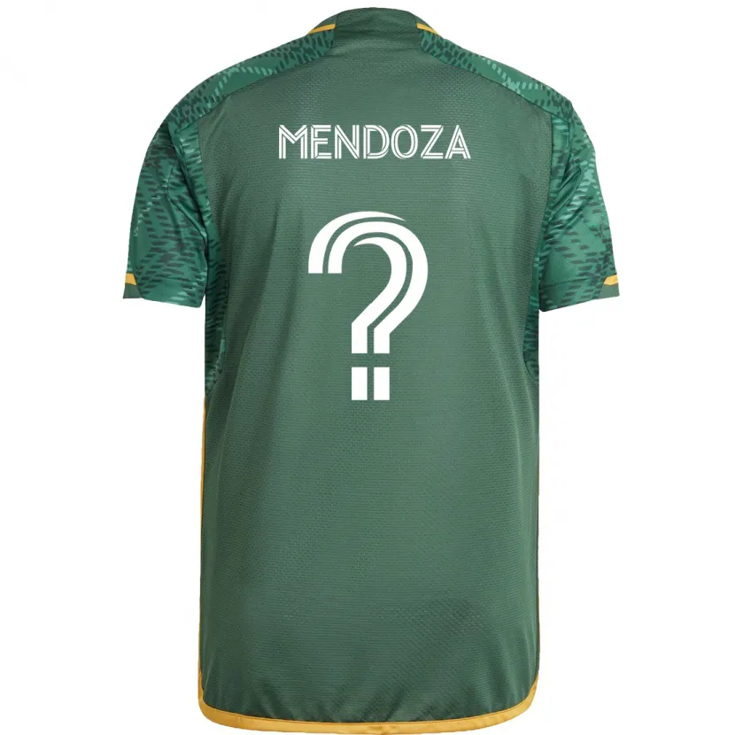 Danxen Kinderen Christian Mendoza #0 Groen Oranje Thuisshirt Thuistenue 2024/25 T-Shirt