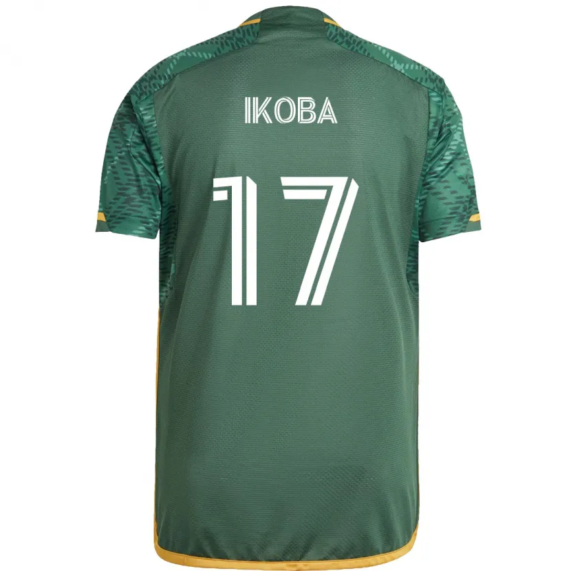 Danxen Kinderen Tega Ikoba #17 Groen Oranje Thuisshirt Thuistenue 2024/25 T-Shirt