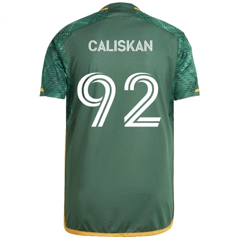 Danxen Kinderen Noel Caliskan #92 Groen Oranje Thuisshirt Thuistenue 2024/25 T-Shirt