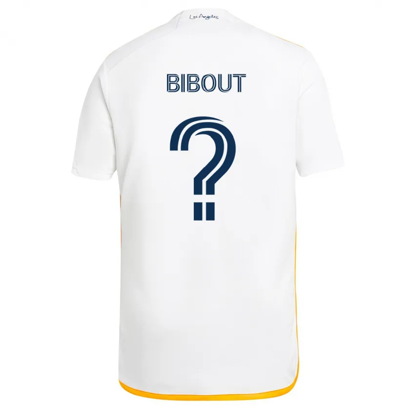 Danxen Kinderen Aaron Bibout #0 Wit Geel Thuisshirt Thuistenue 2024/25 T-Shirt