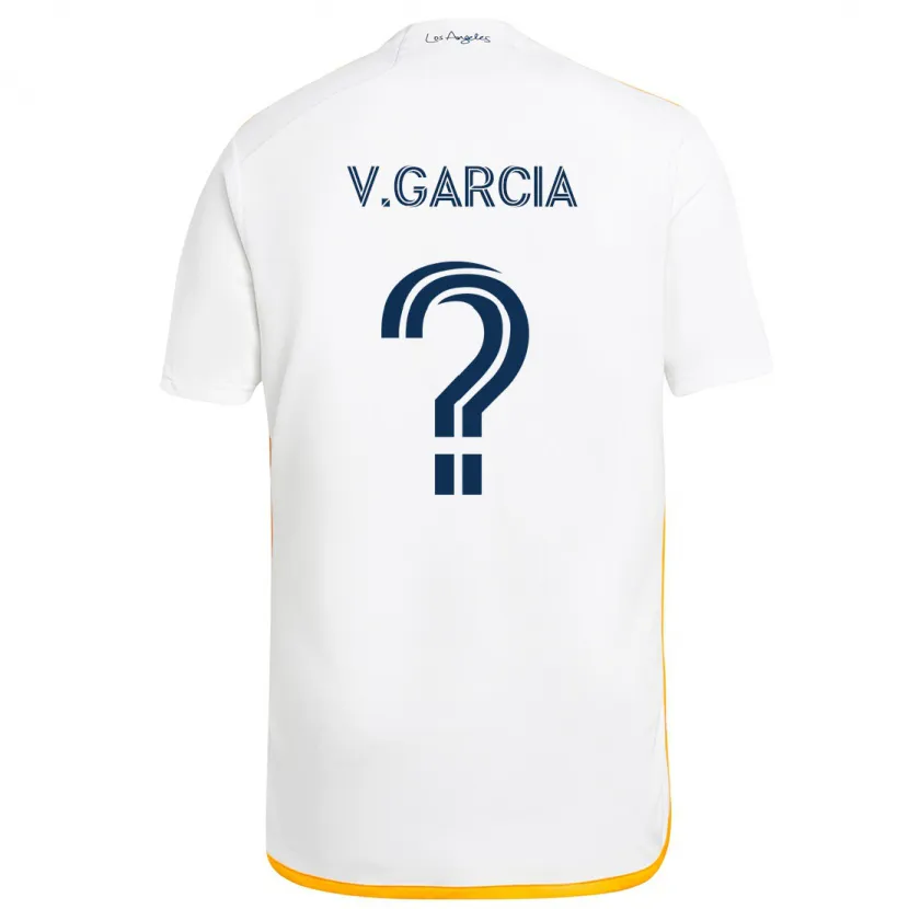 Danxen Kinderen Vicente Garcia #0 Wit Geel Thuisshirt Thuistenue 2024/25 T-Shirt