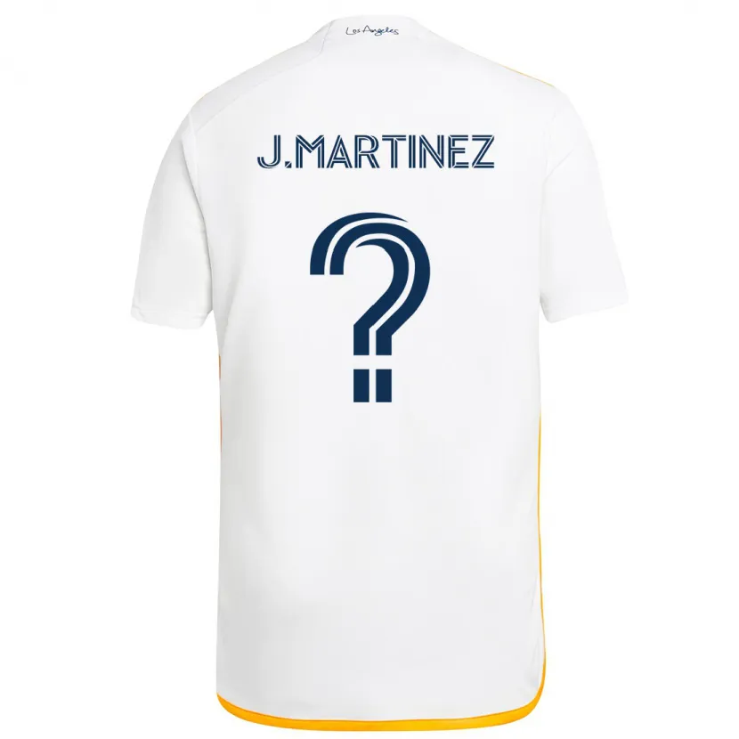 Danxen Kinderen Juan Martinez #0 Wit Geel Thuisshirt Thuistenue 2024/25 T-Shirt