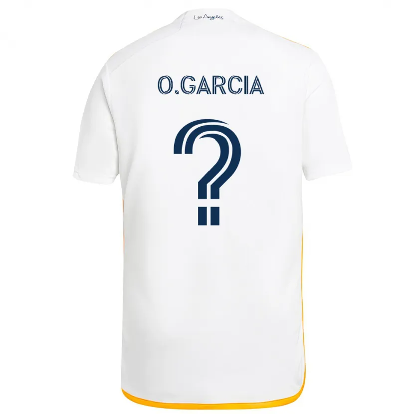 Danxen Kinderen Omar Garcia #0 Wit Geel Thuisshirt Thuistenue 2024/25 T-Shirt